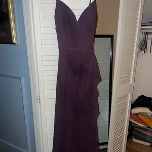 Dark purple dress, bridesmaid dress, size 10, Azazie
